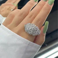 انگشتر پایه جواهر نقره ۹۲۵با آبکاری طلا سفید|جواهرات|اصفهان, خواجو|دیوار