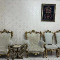 مبلمان سلطنتی ۹ نفره به همراه ۳ عدد میز در حدنو|مبلمان خانگی و میز عسلی|مشکیندشت, |دیوار