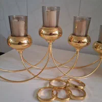 شمعدون|لوستر و چراغ آویز|قم, مسجد امام حسن|دیوار