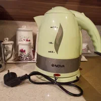 کتری برقی NOVA کم کار  سالم همراه با فیلم کارکرد|قوری، کتری، قهوه‌ساز دستی|مشهد, ملک‌آباد|دیوار