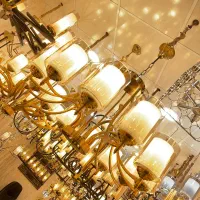 لوستر مدل نامنظم ۱۲ شعله با حباب وارداتی|لوستر و چراغ آویز|تهران, اتابک|دیوار