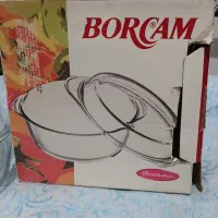 قابلمه پیرکس درب دار ترکیهای شعله مستقیم|ظروف پختوپز|کاشان, مفتح|دیوار