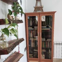 کتابخانه دوقلو چوبی