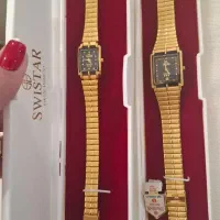 ست ساعت زنانه و مردانه آب طلا