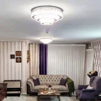 لوستر سقفی مدرن گرد سه حلقه ای(۳ عدد)|لوستر و چراغ آویز|همدان, |دیوار