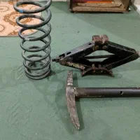 جک وکمک فنر پراید و تیشه یا کلنگ