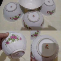 کاسه بشقاب گل سرخی