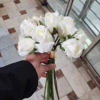 رز سفید گل مصنوعی