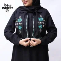 مانتو عبایی جلیقه دار و کت سارافون بلند مجلسی