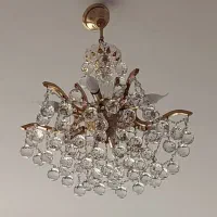 فروش یک جفت لوستر برنز برنجی ۶ شعله