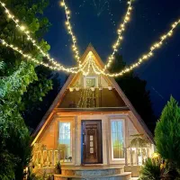 کلبه سوئیسی استخردار اب گرم نزدیک رشت دریا