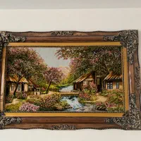 تابلو فرش دستبافت منظره سالم و تمیز