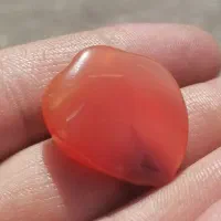 مهره گردنی عقیق یمن پرتقالی کهنه بکر بکر سالم
