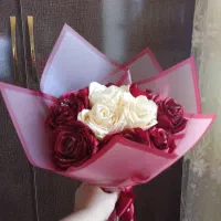 دسته گل ربانی زرشکی