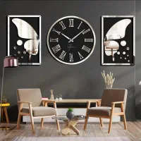 ساعت دیواری رومی ۳ تیکه رومی مدل M37