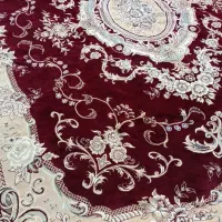 فرش ۱۲متری هفصد شانه زرشکی دو تخته