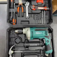 دریل ۱۳ چکشی صنعتی نیم تنه فلزی شاران با ضمانت