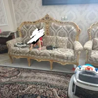 مبل استیل  ۹ نفره چوب تمیز|مبلمان خانگی و میز عسلی|تهران, افسریه جنوبی|دیوار