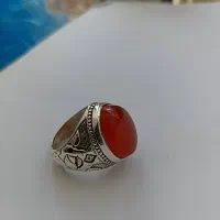 انگشتر نقره با نگین یمنی اصل|جواهرات|رفسنجان, |دیوار