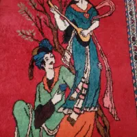 دوفرش دستباف لیلی مجنون وساده|فرش|شیراز, دروازه اصفهان|دیوار