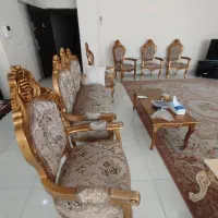 زیرقیمت مبل سلطنتی با میز جلو مبلی ویک میز پذیرایی