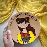 دیوار کوب بشقاب سفالی