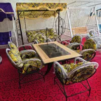 میز آتشدان، میز آتشکده و صندلی باغی با کیفیت بالا|میز و صندلی غذاخوری|خمینیشهر, |دیوار