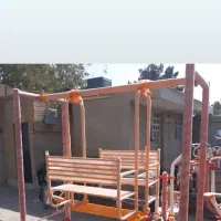 مبلمان شهری پارکی نیمکت تاب پایه چراغ