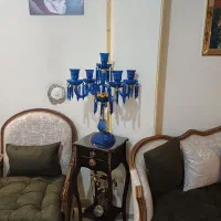 شمعدان پنج شاخه کریستال