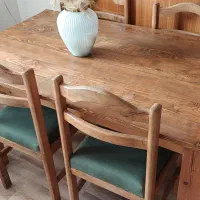 میز ناهار خوری چوبی ۴نفره|میز و صندلی غذاخوری|پاکدشت, پاکدشت (مامازند)|دیوار