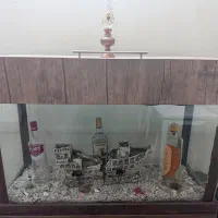 آکواریوم ۱۰۰ سانت با کمد چوبی ام دی اف|ماهی|شیراز, معالیآباد|دیوار