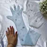 دستکش توری مجلسی،کاپ کلاه،تورعروس