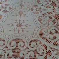 رومیزی اطلس پود سفید رنگ