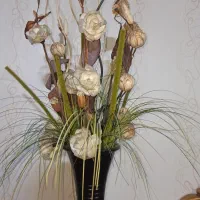 گلدان سفالی|گل مصنوعی|مشهد, خواجه ربیع|دیوار