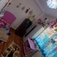 سرویس کامل دخترانه صورتی فروزن صحیح و سالم