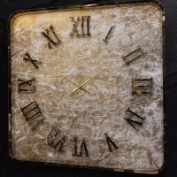 ساعت دیواری لوکس استیل و فلز