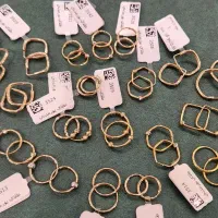 گوشواره های زیر گرم حلقه ای طلا