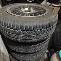 چهار حلقه رینگ و لاستیک پراید