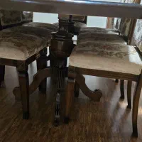 میز نهار خوری 8 نفره چوب راش|میز و صندلی غذاخوری|مشهد, نیروی هوایی|دیوار