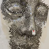 دیوارکوب آفریقایی فلزی سایز بزرگ