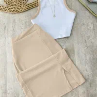 ست باشگاهی و ست های کراپ ودامن لباس خواب ساتن|لباس|آبادان, |دیوار