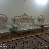 مبل و صندلی میز غذاخوری سلطنتی 9 نفر نو با کاور|میز و صندلی غذاخوری|قم, شهرک قدس|دیوار
