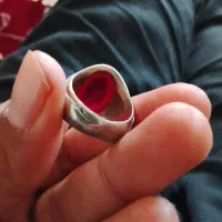 انگشتر نقره یاقوت