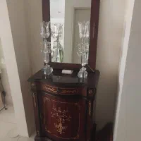 ایینه شمعدان چوبی