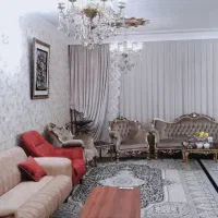 پرده حریر پلیسه باتمام وسایل در حدنو