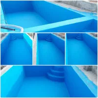 اجرای عایق و آببندی و رنگ استخر ولوله کشی قطره ای