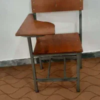 صندلی دانشجویی چوبی فلزی