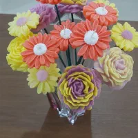 شمع گل دسته دار