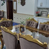 میز نهار خوری عسلی ۶ نفره