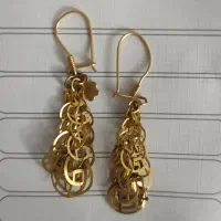 گوشواره درحد نو پلاک ان یکاد نو و پلاک اسم و النگو